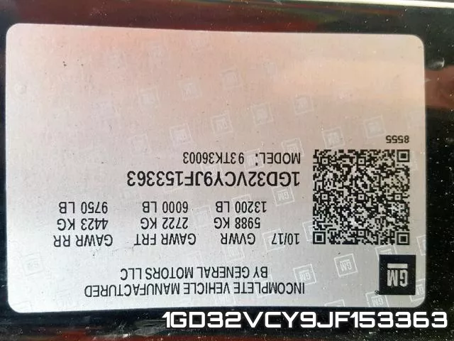1GD32VCY9JF153363 фото 2
