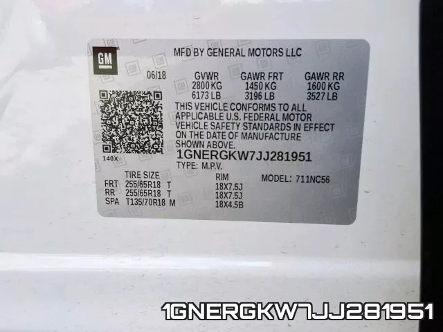 1GNERGKW7JJ281951 фото 2
