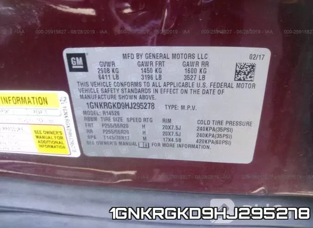 1GNKRGKD9HJ295278 фото 10