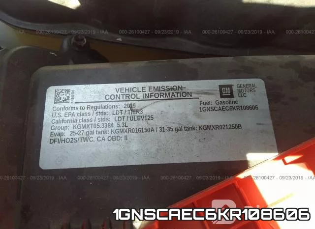 1GNSCAEC6KR108606 фото 9