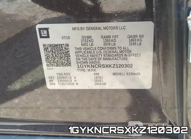 1GYKNCRSXKZ120302 фото 10