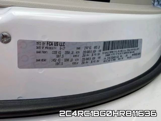 2C4RC1BG0HR811636 фото 2