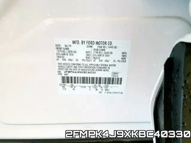 2FMPK4J9XKBC40330 фото 2