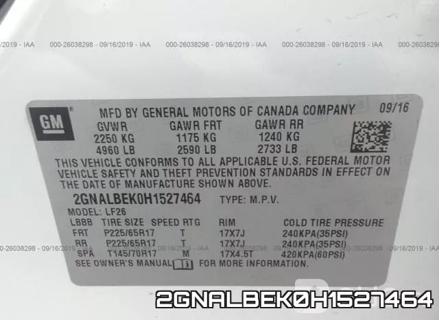 2GNALBEK0H1527464 фото 10