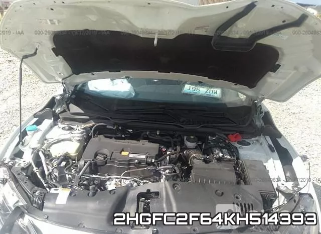 2HGFC2F64KH514393 фото 2