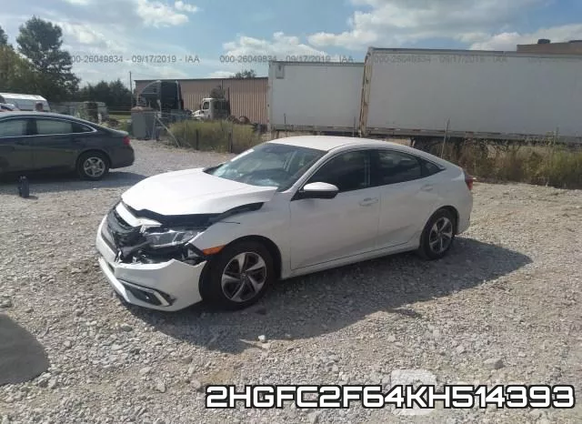 2HGFC2F64KH514393 фото 3