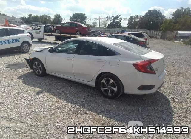 2HGFC2F64KH514393 фото 4