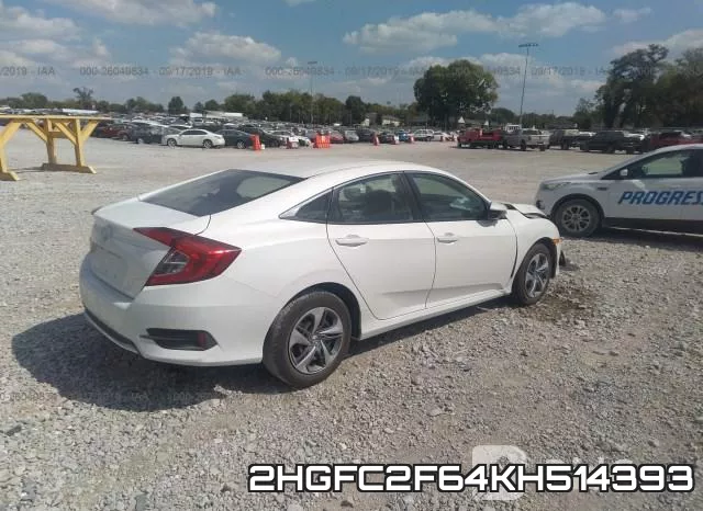 2HGFC2F64KH514393 фото 5