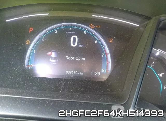 2HGFC2F64KH514393 фото 8