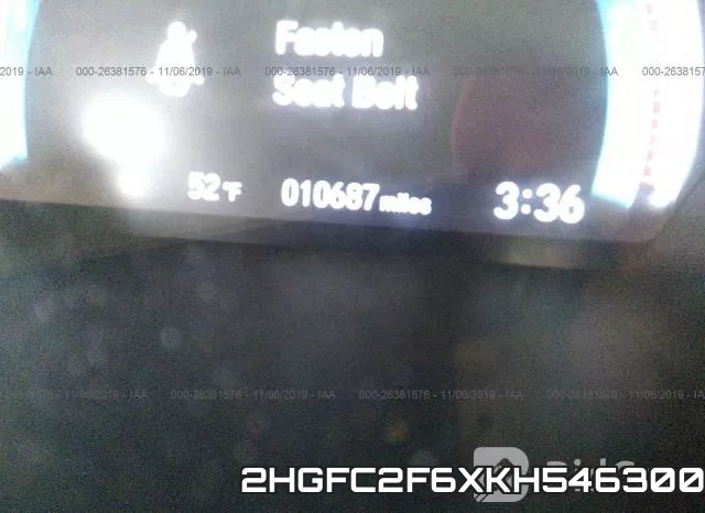 2HGFC2F6XKH546300 фото 8