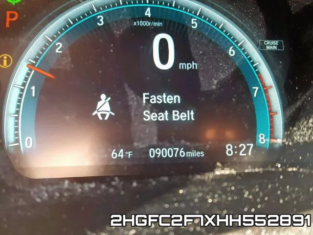 2HGFC2F7XHH552891 фото 9
