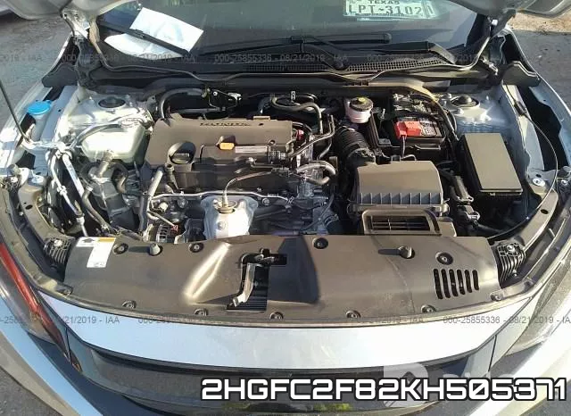 2HGFC2F82KH505371 фото 2