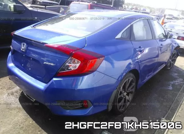 2HGFC2F87KH515006 фото 5