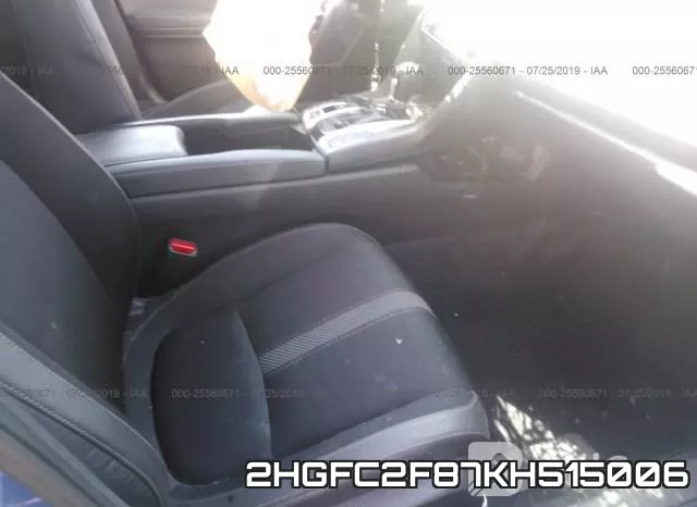 2HGFC2F87KH515006 фото 6