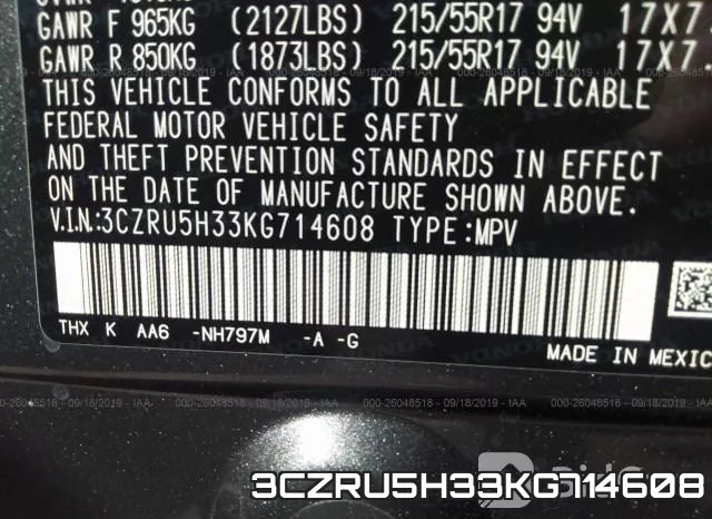3CZRU5H33KG714608 фото 10
