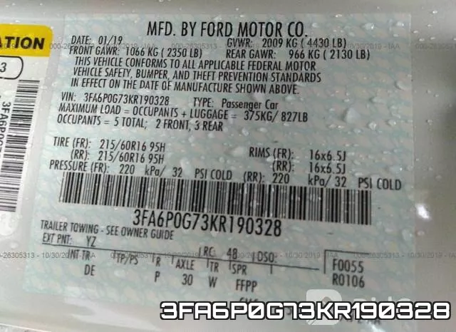 3FA6P0G73KR190328 фото 10