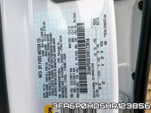 3FA6P0HD5HR123856 фото 2