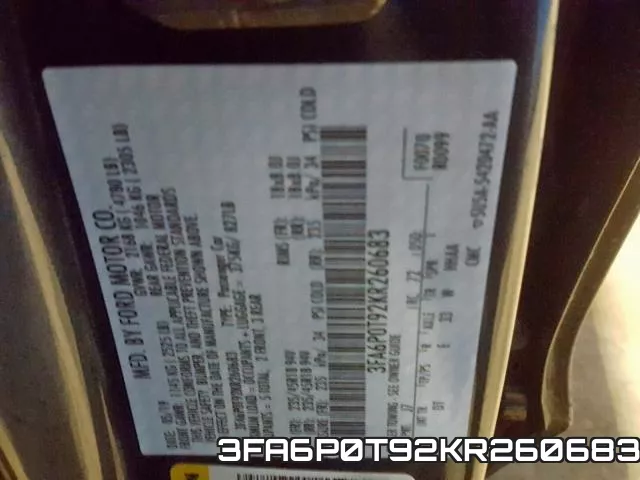 3FA6P0T92KR260683 фото 2