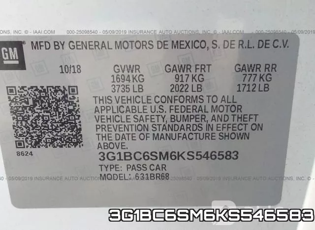 3G1BC6SM6KS546583 фото 10