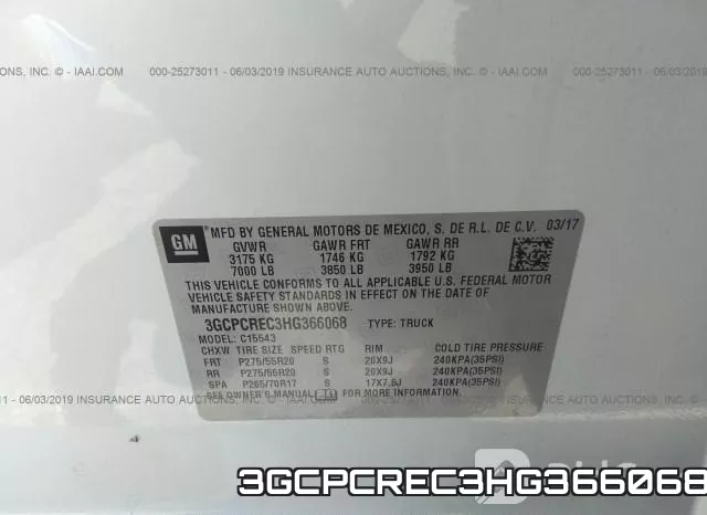 3GCPCREC3HG366068 фото 10