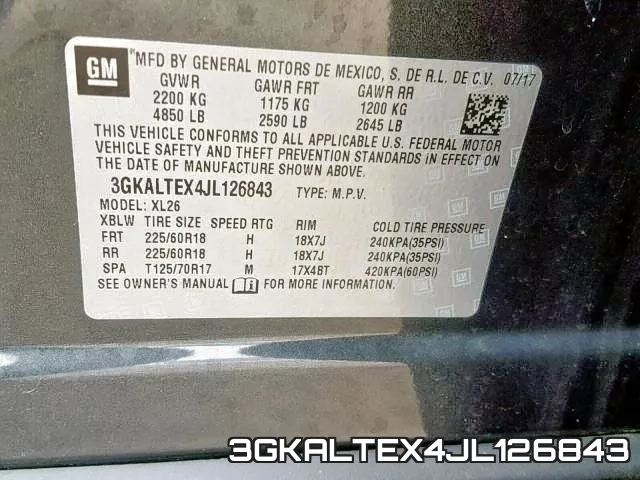 3GKALTEX4JL126843 фото 2