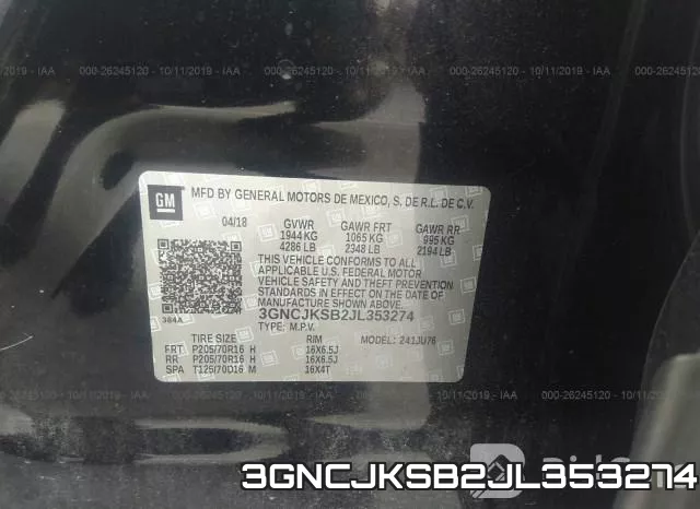 3GNCJKSB2JL353274 фото 10