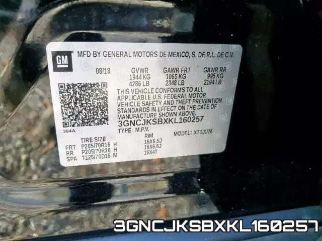 3GNCJKSBXKL160257 фото 2