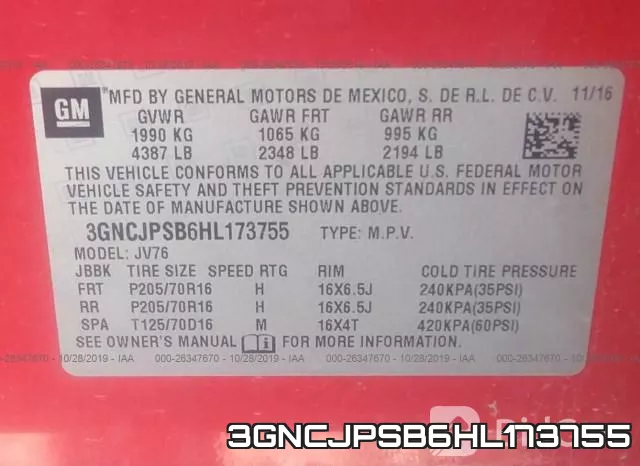 3GNCJPSB6HL173755 фото 10