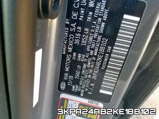 3KPA24AB2KE188102 фото 2