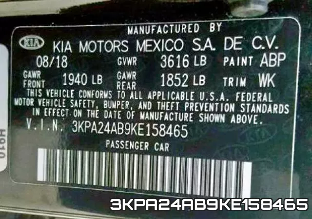 3KPA24AB9KE158465 фото 2