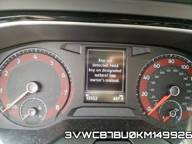 3VWCB7BU0KM149926 фото 9