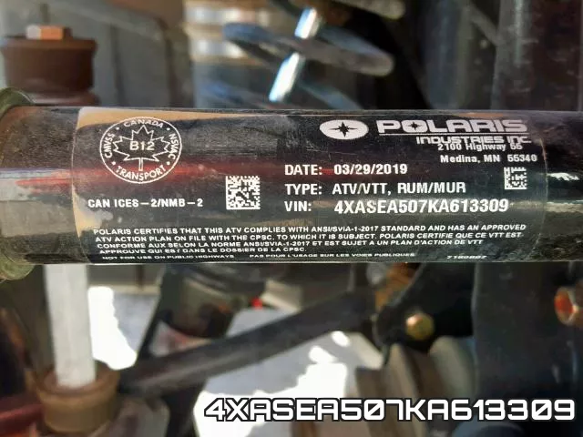4XASEA507KA613309 фото 2
