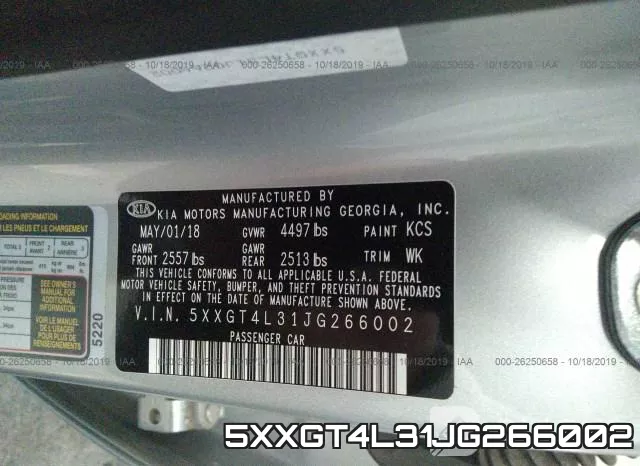 5XXGT4L31JG266002 фото 10