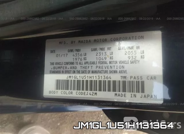JM1GL1U51H1131364 фото 10