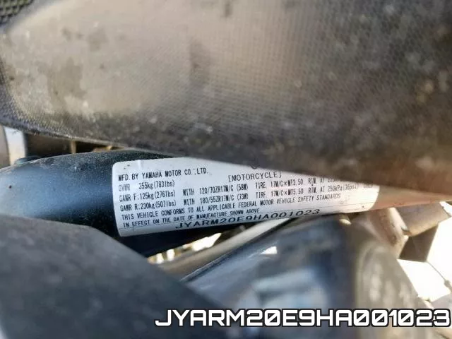 JYARM20E9HA001023 фото 2