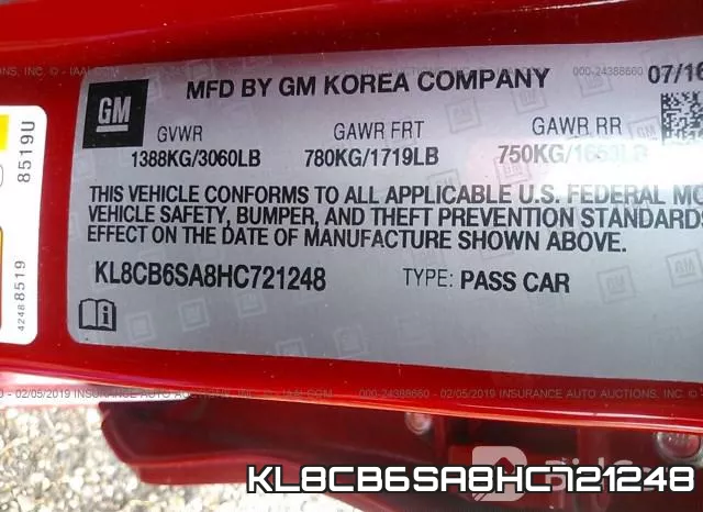 KL8CB6SA8HC721248 фото 10