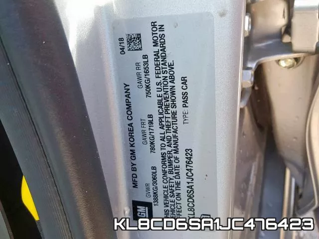 KL8CD6SA1JC476423 фото 2