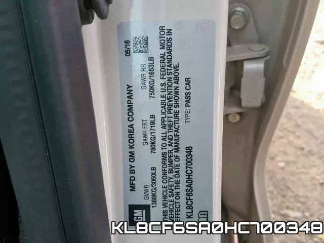 KL8CF6SA0HC700348 фото 2