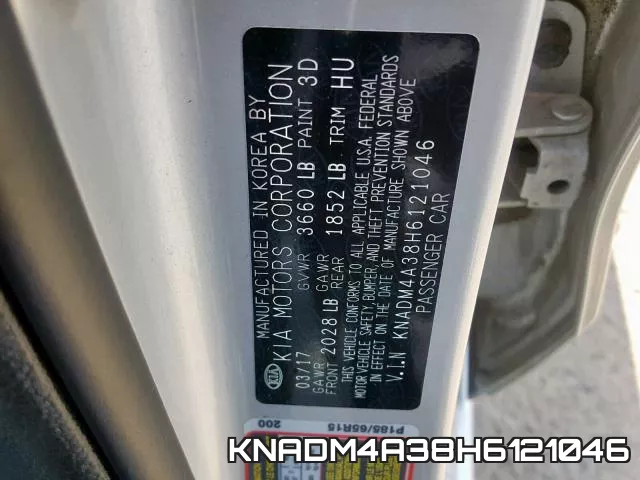 KNADM4A38H6121046 фото 2
