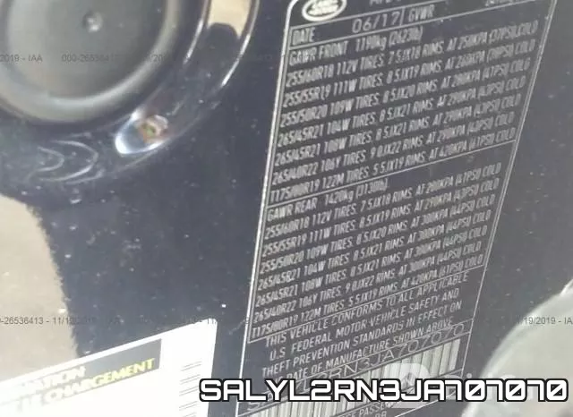 SALYL2RN3JA707070 фото 10