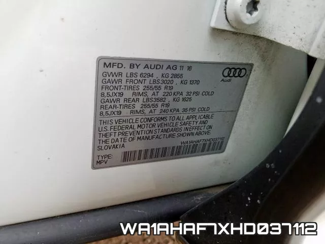 WA1AHAF7XHD037112 фото 2