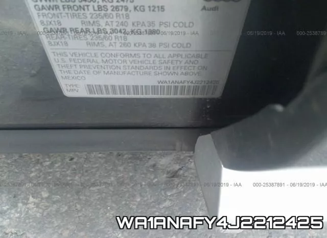 WA1ANAFY4J2212425 фото 10