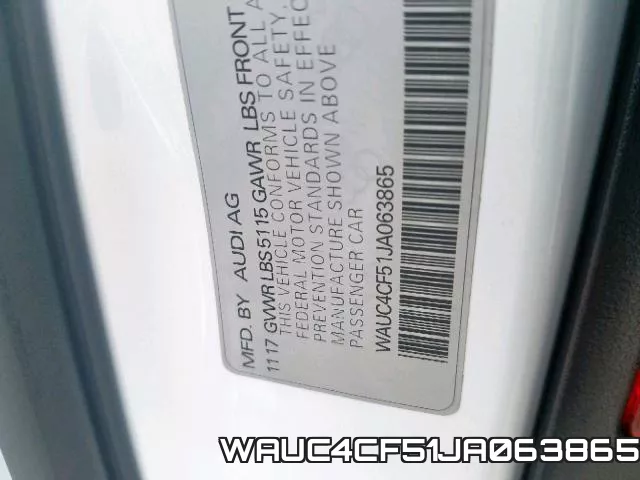 WAUC4CF51JA063865 фото 2