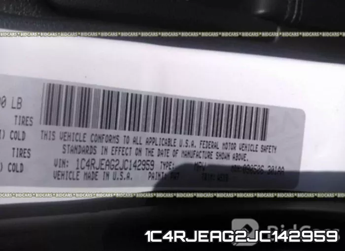 1C4RJEAG2JC142959 фото 10