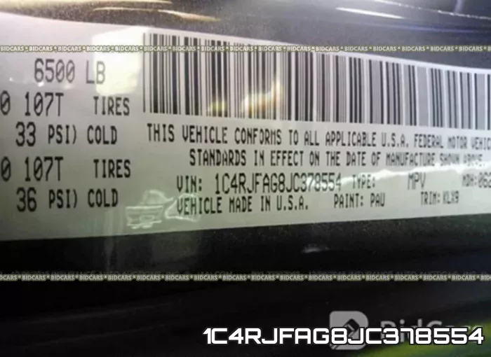 1C4RJFAG8JC378554 фото 10