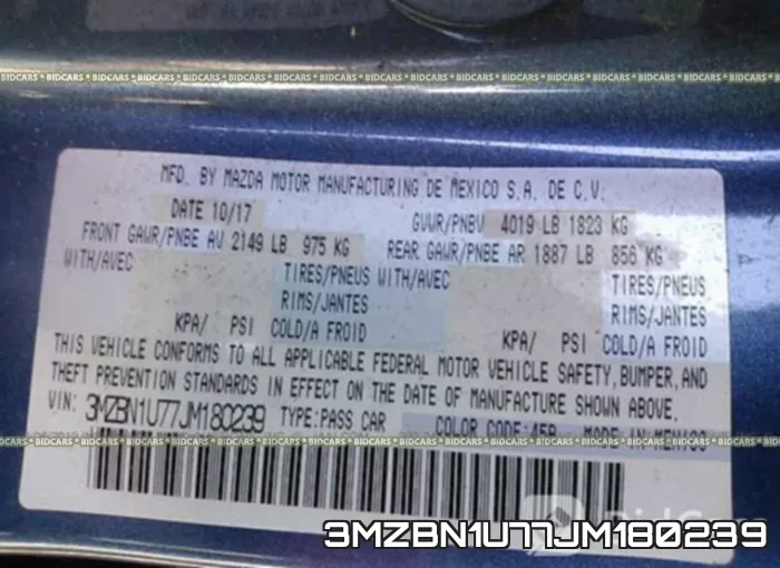 3MZBN1U77JM180239 фото 9