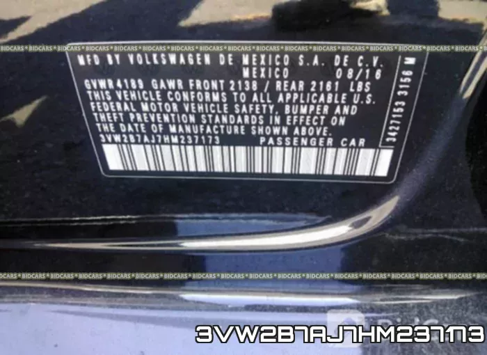3VW2B7AJ7HM237173 фото 10