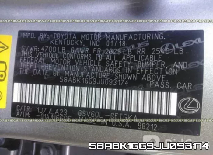 58ABK1GG9JU093174 фото 10