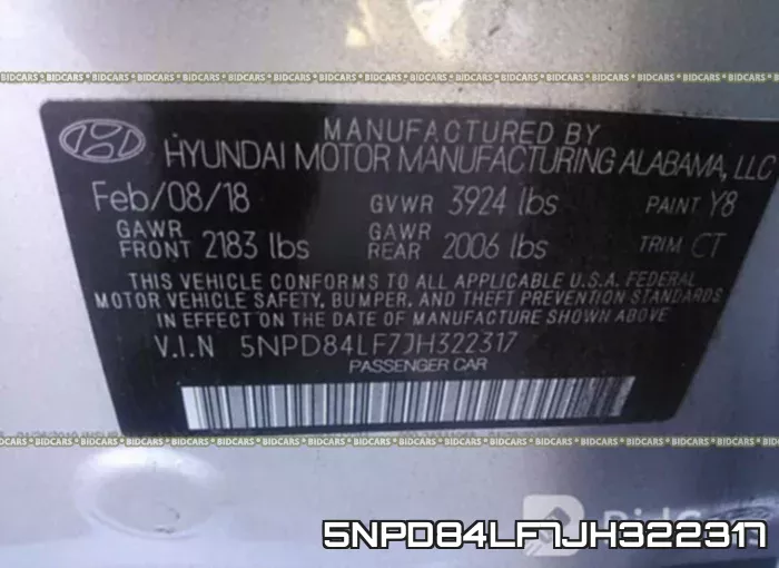 5NPD84LF7JH322317 фото 10