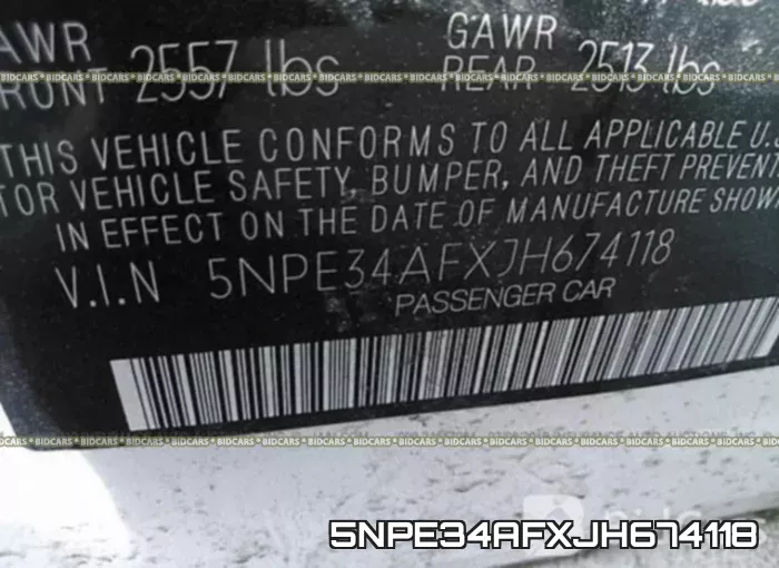 5NPE34AFXJH674118 фото 10